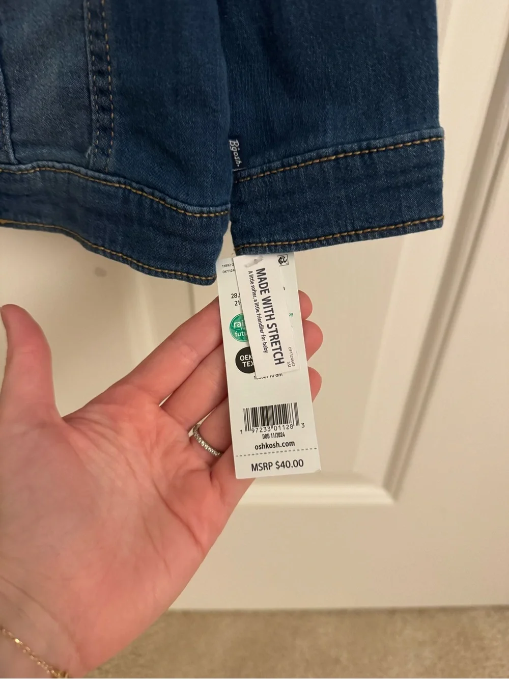 NWT OshKosh B'gosh Dark Blue Denim Jacket for Kids